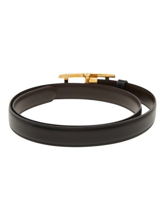 Cartier Tank Reversible Narrow Belt Black Brown Gold Leather main image 8